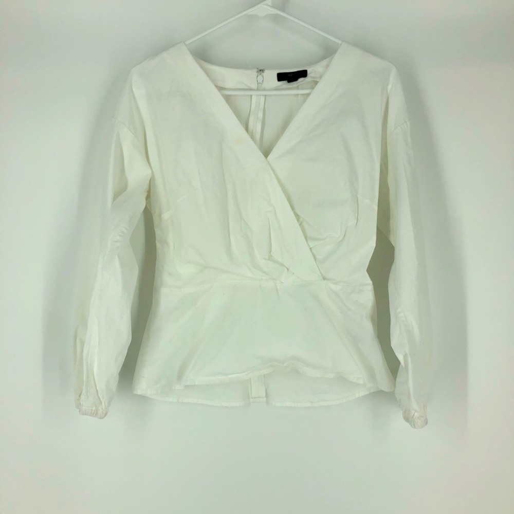 J. Crew White Blouse